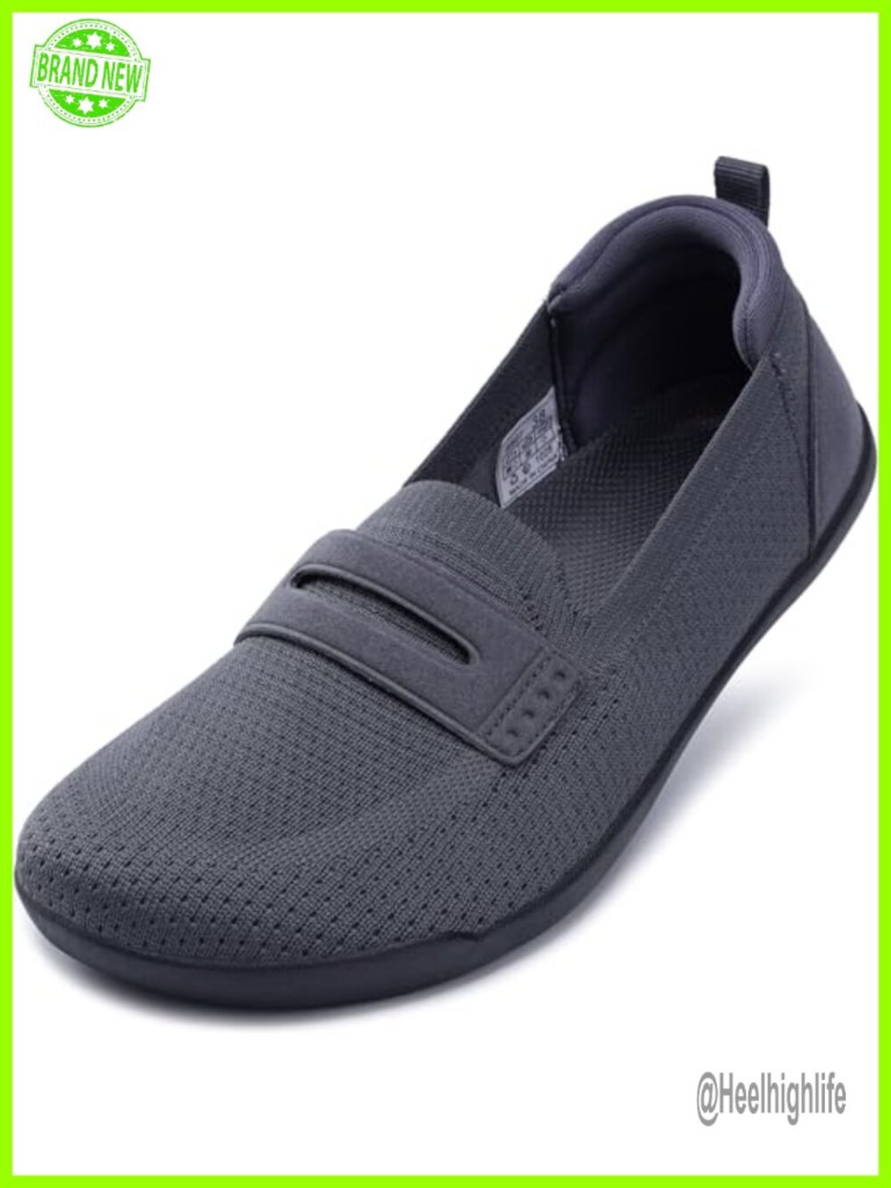 Wide Toe Box Slip On Flats Loafers Zero Drop Knit Penny Loafers